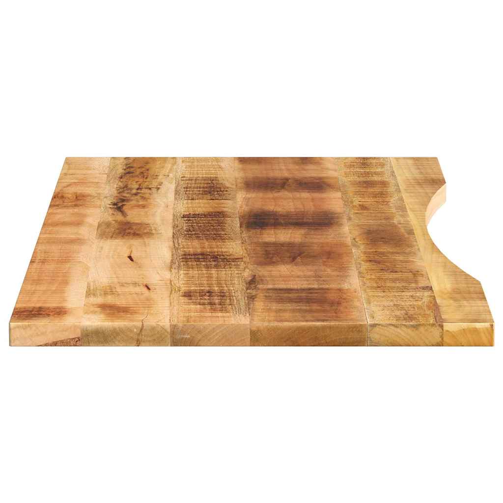 vidaXL Επιφάνεια Γραφείου Καμπύλη 140x50x2,5 εκ Μασίφ Ακατ. Μάνγκο