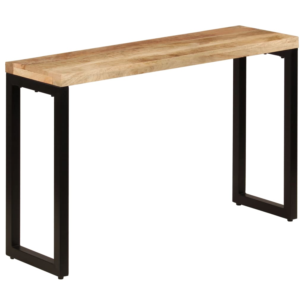 vidaXL Τραπέζι Κονσόλα 120 x 35 x 76 εκ. από Μασίφ Ξύλο Μάνγκο/Ατσάλι