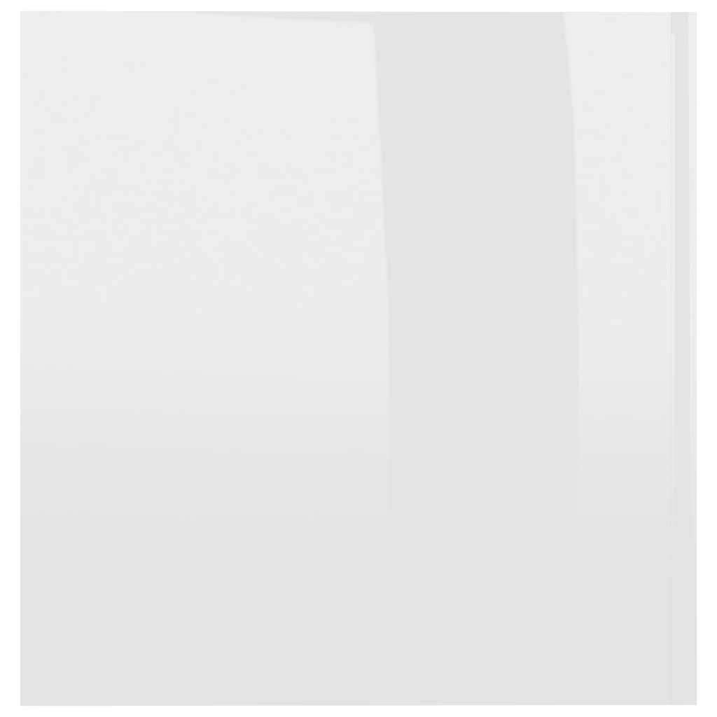 vidaXL Ντουλάπι Επιτοίχιο Γυαλιστερό Λευκό 80x39x40 εκ. Μοριοσανίδα