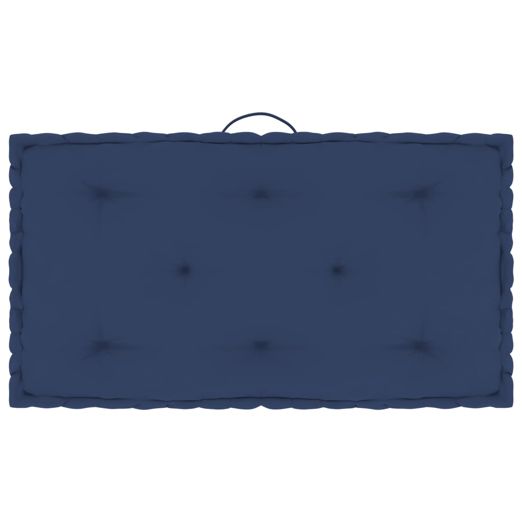 vidaXL Μαξιλάρες Δαπέδου/Παλέτας 6 τεμ. Ανοιχ. Ναυτικό Μπλε Βαμβακερές