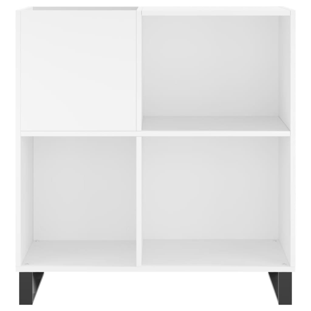 vidaXL Έπιπλο Δίσκων Λευκό 84,5 x 38 x 89 εκ. από Επεξεργασμένο Ξύλο