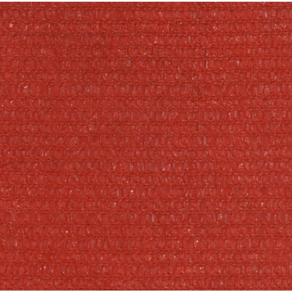 vidaXL Πανί Σκίασης Κόκκινο 5 x 5 μ. από HDPE 160 γρ./μ²