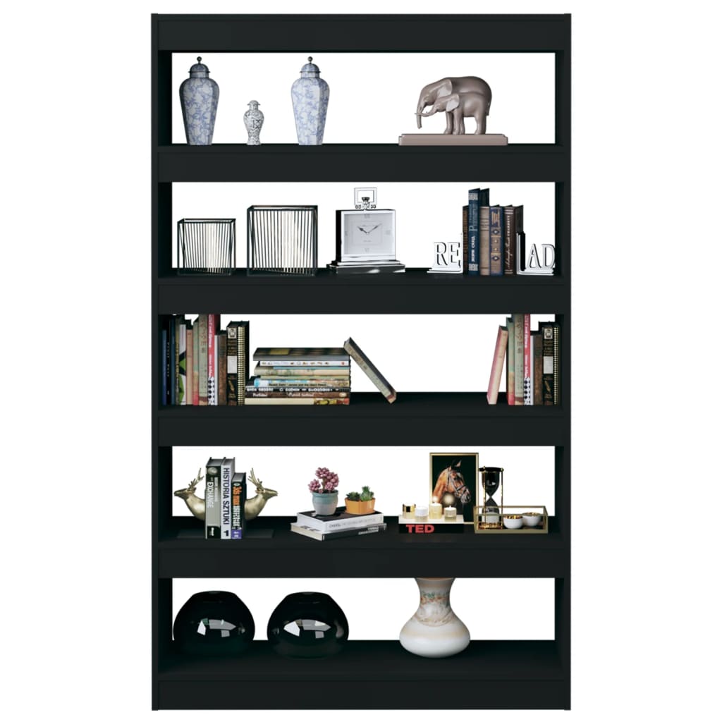 vidaXL Βιβλιοθήκη/Διαχωριστικό Χώρου Μαύρο 100 x 30 x 166 εκ.