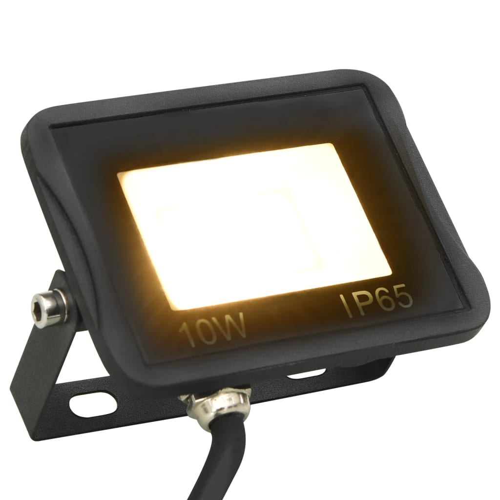 vidaXL Προβολείς LED 2 τεμ. Θερμό Λευκό 10 W