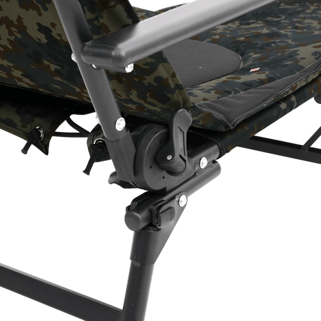 vidaXL Καρέκλα Ψαρέματος με Ρυθμιζ. Πόδια Λάσπης Πτυσσόμενη Καμουφλάζ
