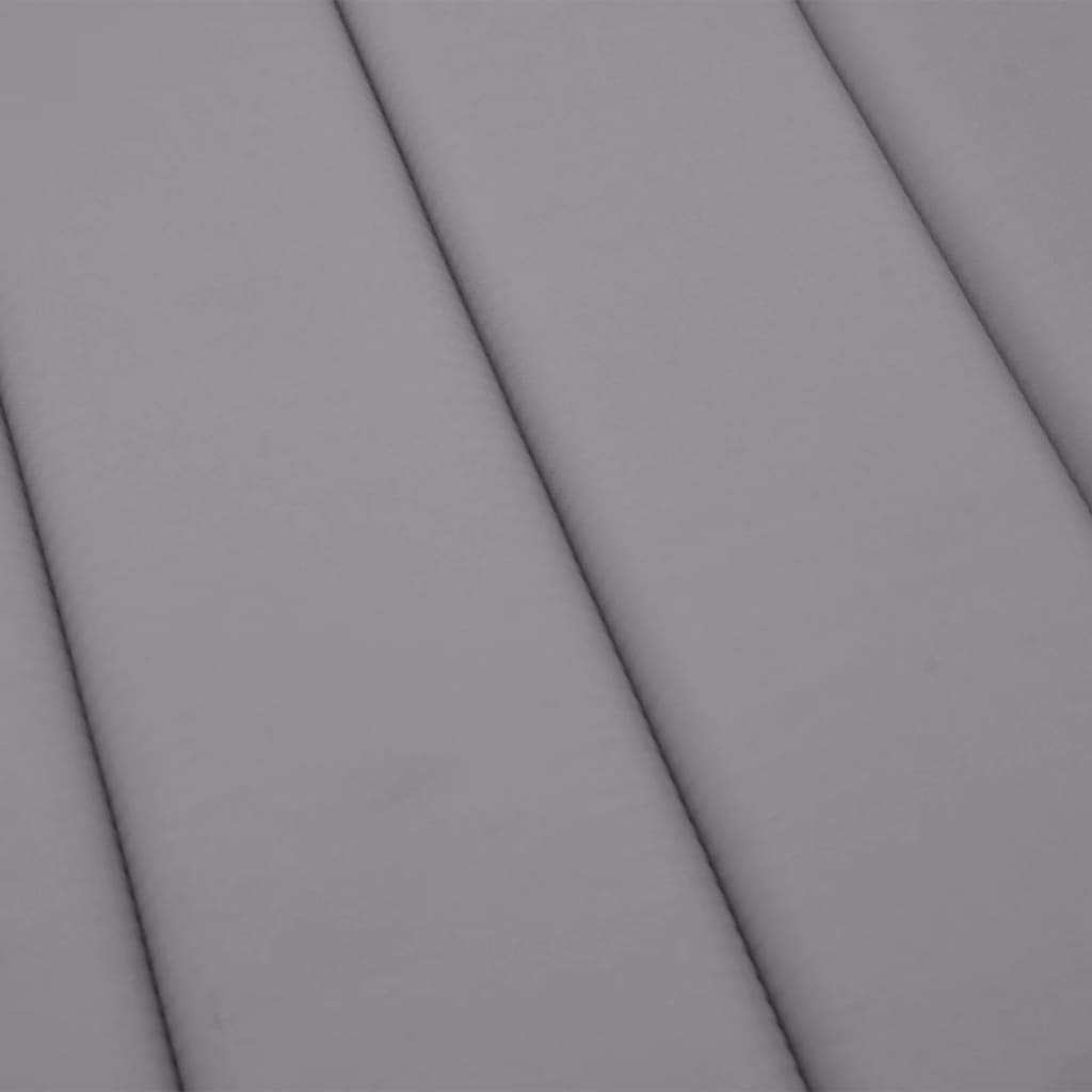 vidaXL Μαξιλάρι Ξαπλώστρας Γκρι 186 x 58 x 3 εκ. από Ύφασμα Oxford