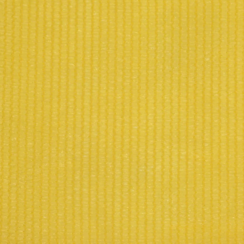 vidaXL Διαχωριστικό Βεράντας Κίτρινο 75 x 500 εκ. από HDPE