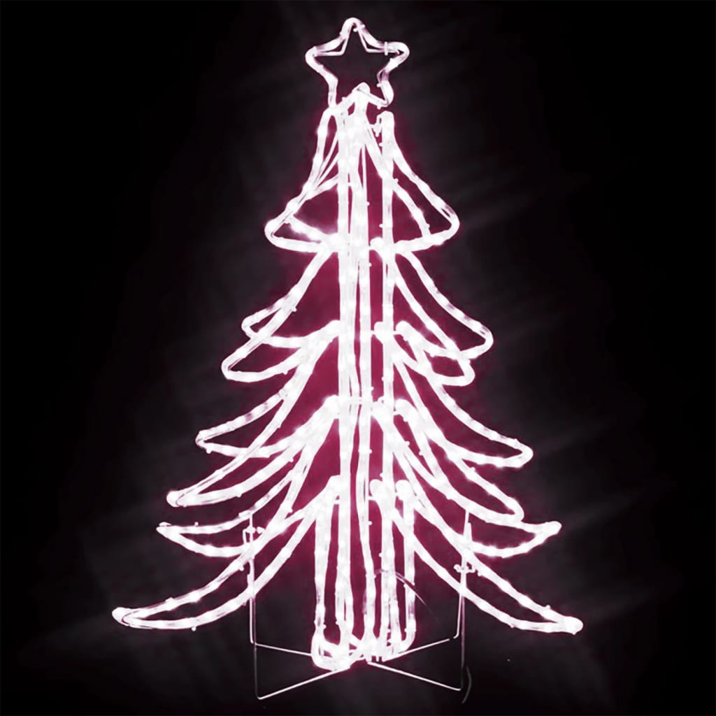 vidaXL Φιγούρα Χριστουγεννιάτικο Δέντρο LED Θερμό Λευκό 87x87x93 εκ.