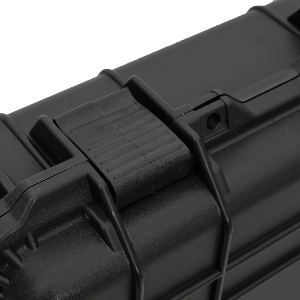 vidaXL Θήκη Πτήσης με Ρόδες Μαύρη 96 x 42 x 167 εκ. από Πολυπροπυλένιο