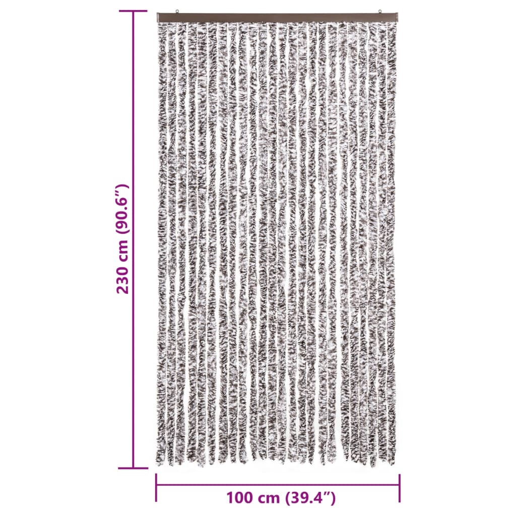 vidaXL Σήτα Εντόμων Καφέ / Μπεζ 100 x 230 εκ. από Σενίλ