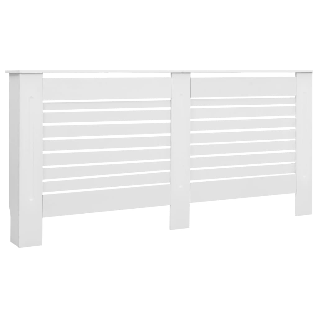 vidaXL Καλύμματα Καλοριφέρ 2 τεμ. Λευκά 172 x 19 x 81,5 εκ. από MDF
