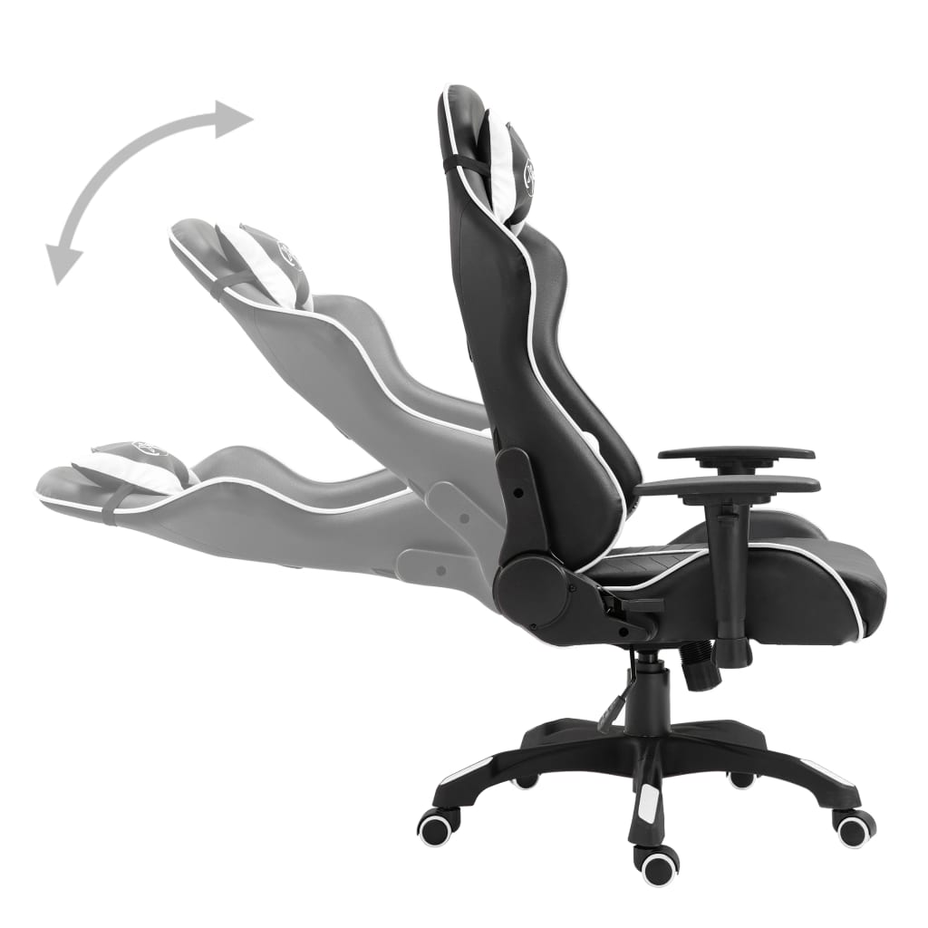 vidaXL Καρέκλα Gaming Λευκή από Συνθετικό Δέρμα