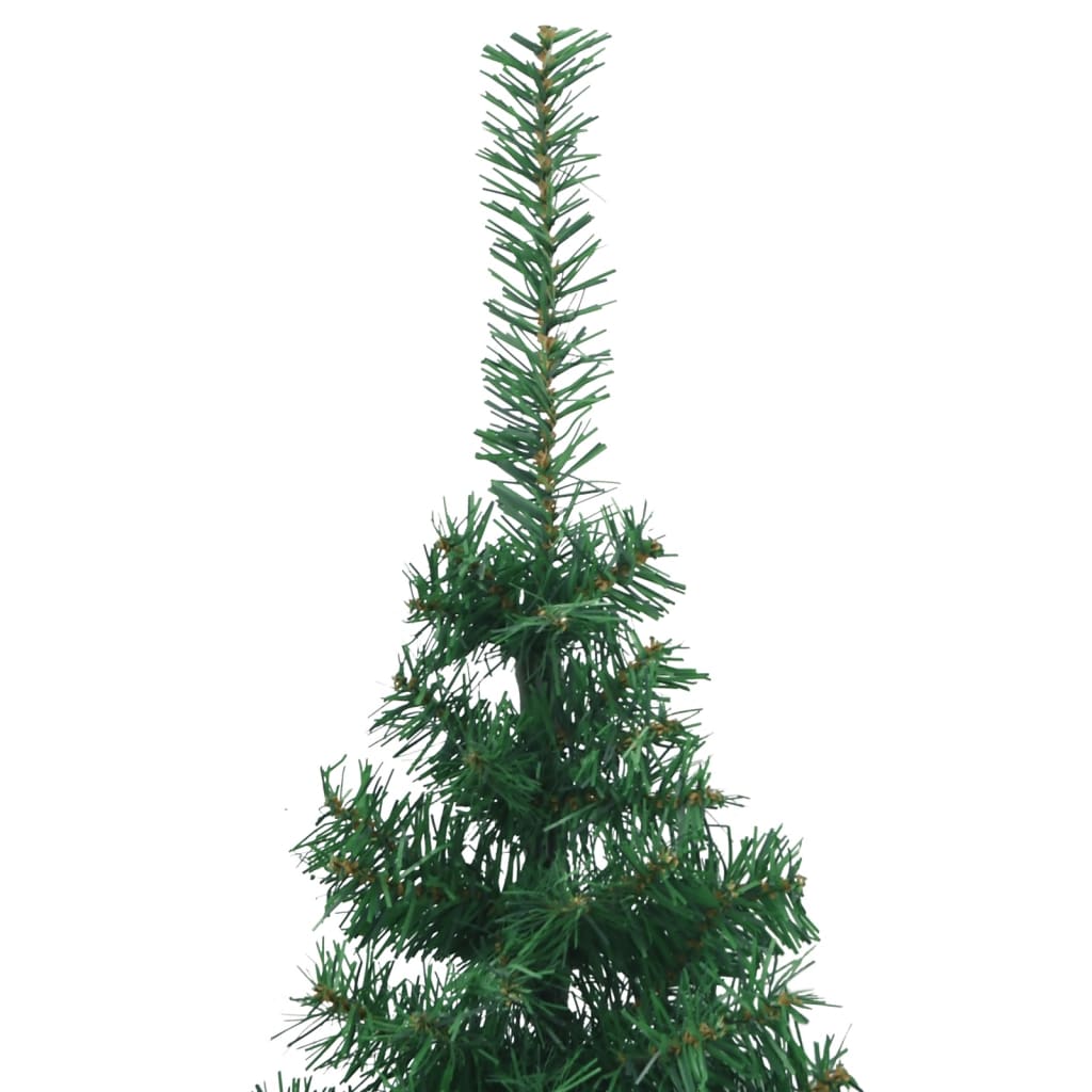 vidaXL Χριστουγεννιάτικο Δέντρο Τεχνητό Γωνιακό Πράσινο 210 εκ από PVC