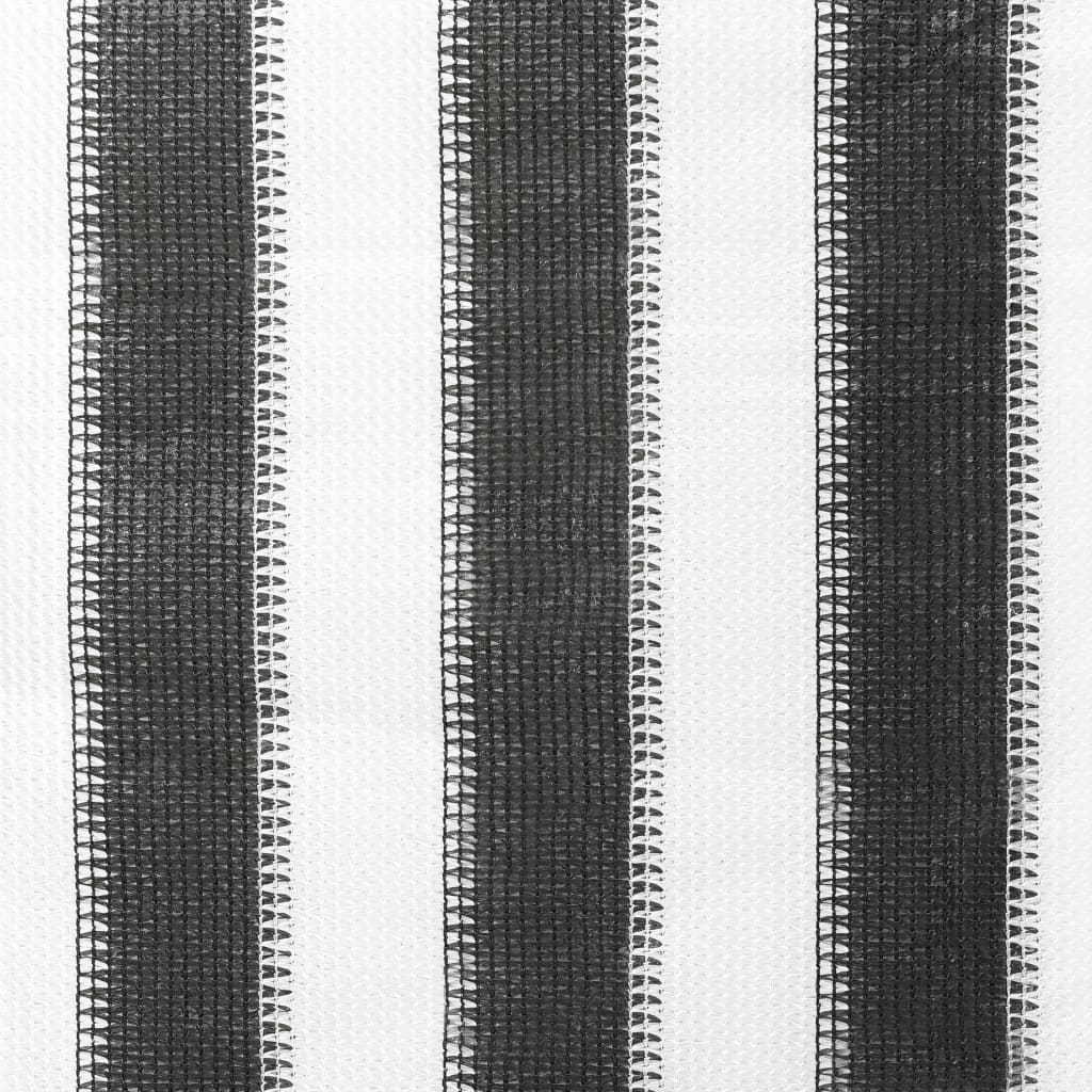 vidaXL Στόρι Σκίασης Ρόλερ Εξωτ. Χώρου Ριγέ Ανθρακί/Λευκό 60x140 εκ.