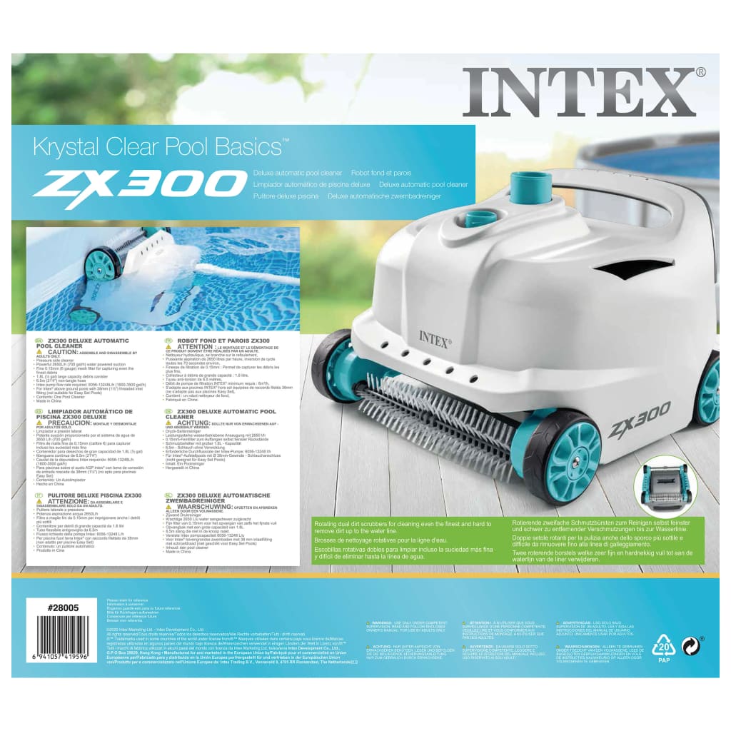 Intex Καθαριστής Πισίνας Αυτόματος ZX300 Deluxe