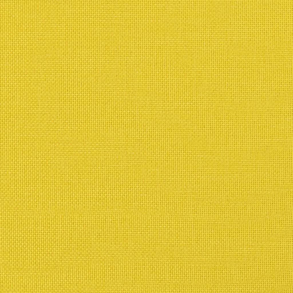 vidaXL Υποπόδιο Ανοιχτό Κίτρινο60 x 50 x 41 εκ. Υφασμάτινο