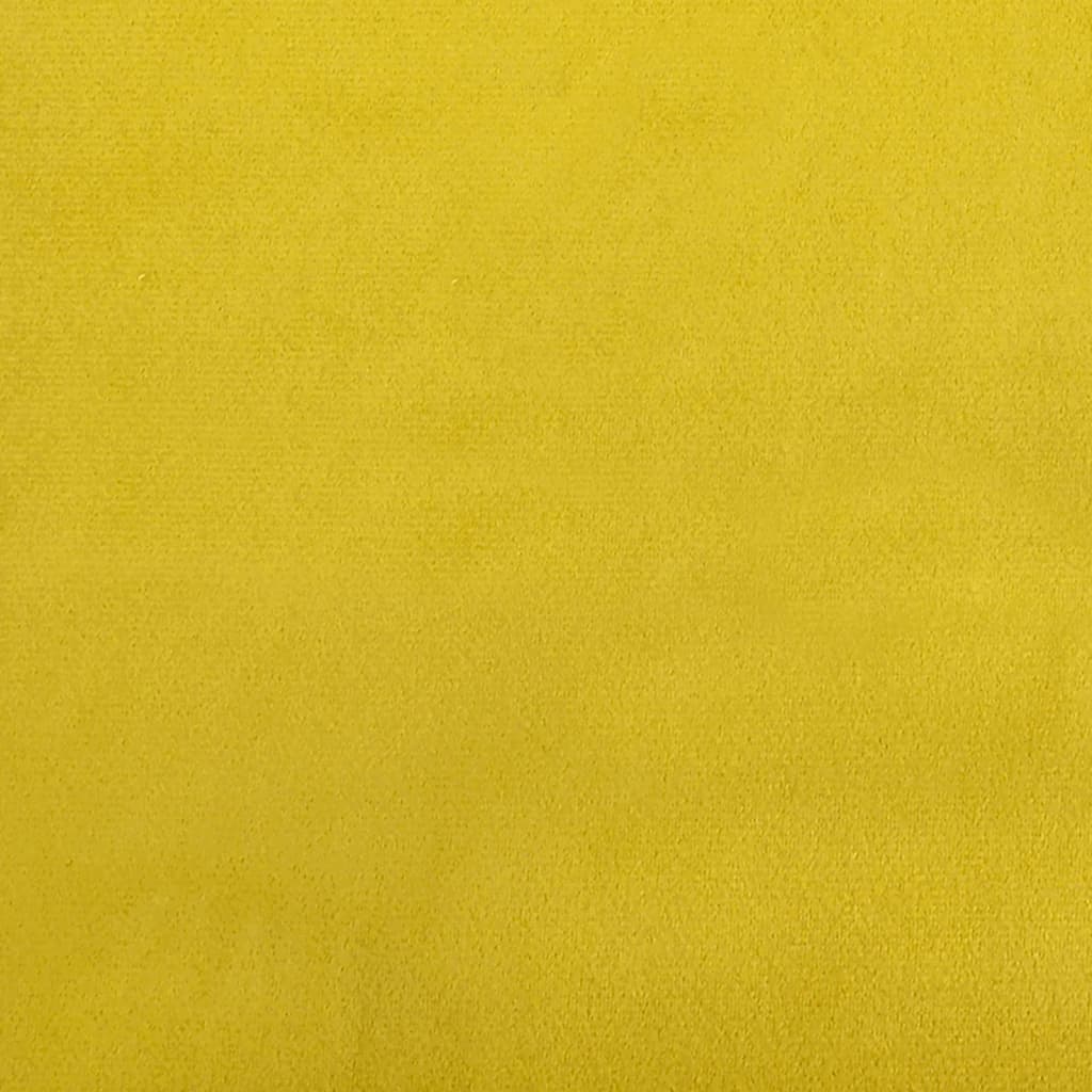 vidaXL Μαξιλάρια Διακοσμητικά 2 τεμ. Κίτρινες Ø15x50 εκ. Βελούδινα