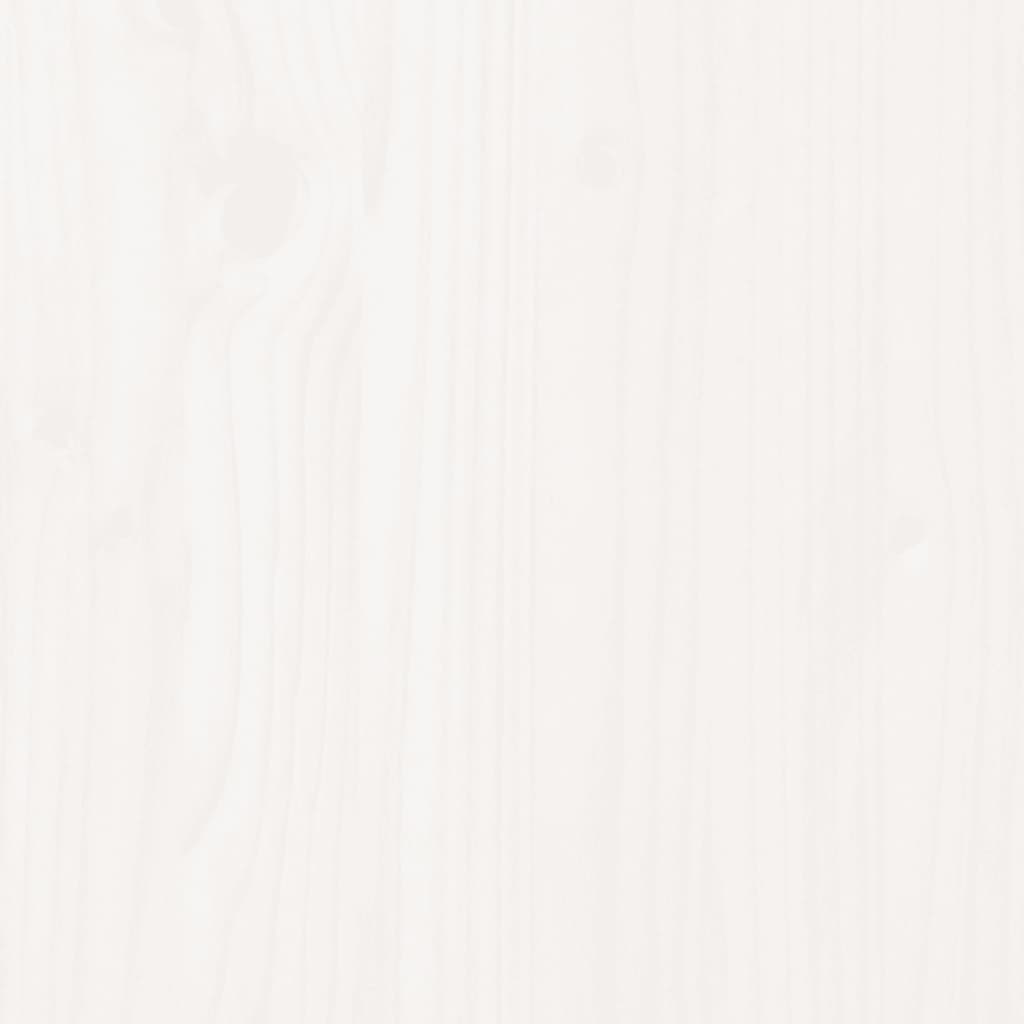 vidaXL Επιφάνεια Τραπεζιού Οβάλ Λευκή 80x40x2,5 εκ. Μασίφ Ξύλο Πεύκου