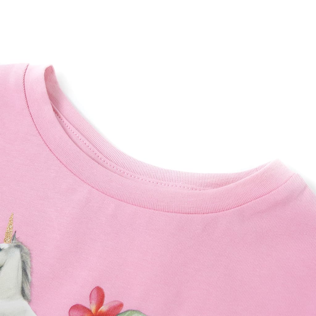 Μπλουζάκι Παιδικό Κοντομάνικο Έντονο Ροζ 92
