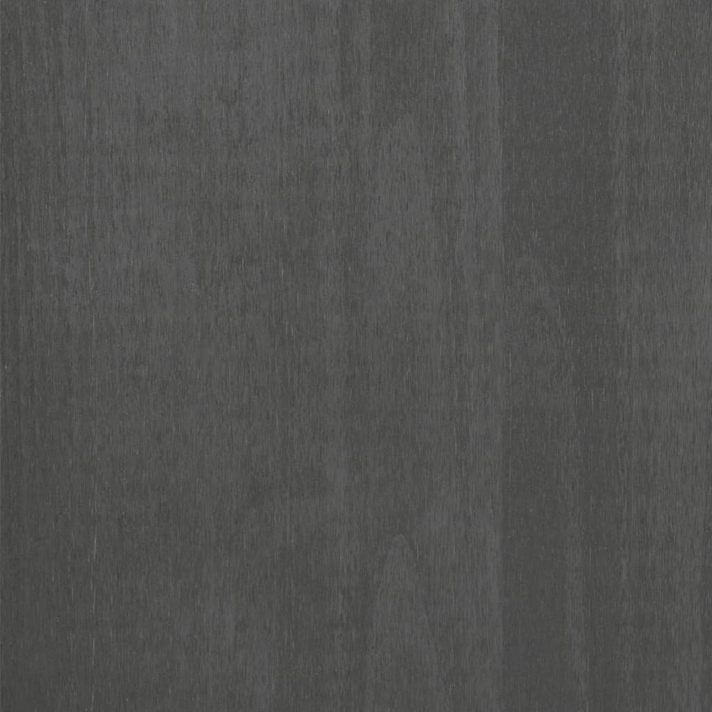 vidaXL Κομοδίνο HAMAR Σκούρο Γκρι 40 x 35 x 44,5 εκ. Μασίφ Ξύλο Πεύκου