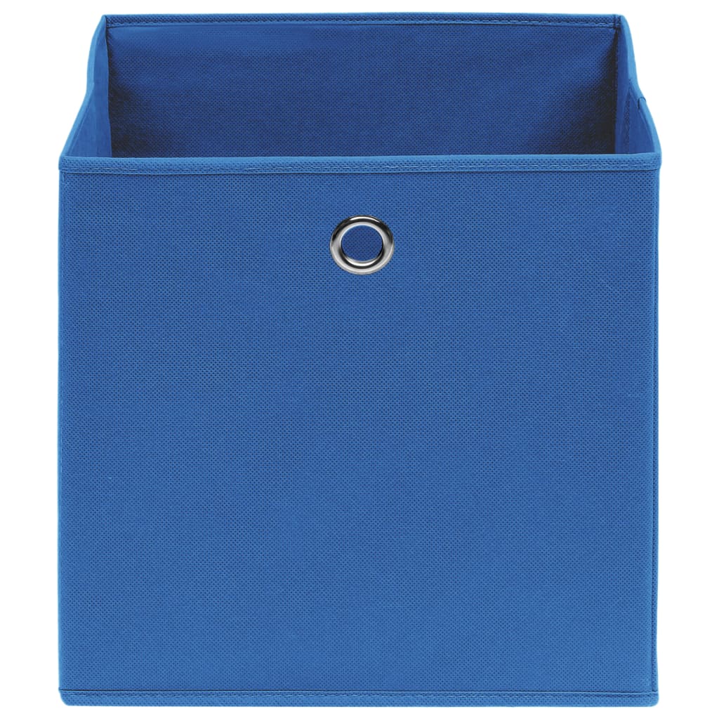 vidaXL Κουτιά Αποθήκευσης 10 τεμ. Μπλε 28x28x28 εκ. Ύφασμα Non-woven