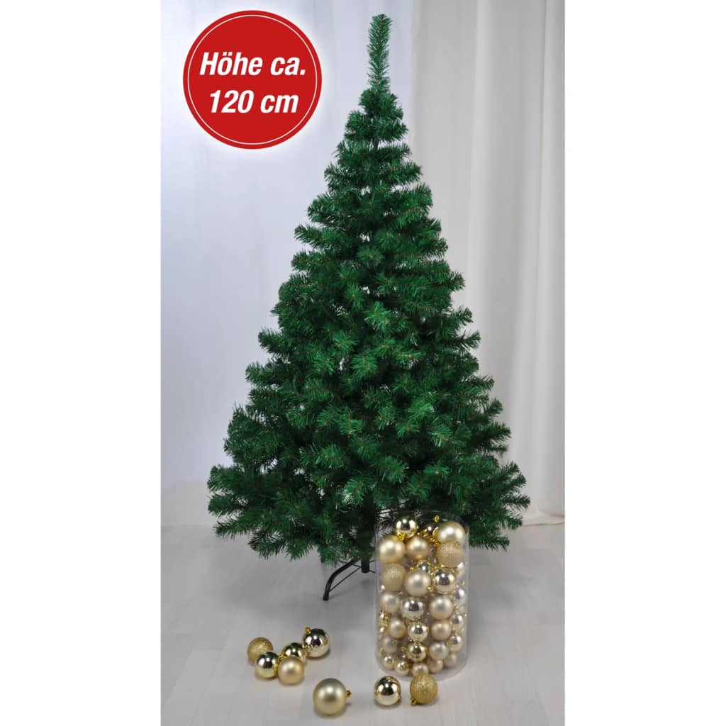 HI Χριστουγεννιάτικο Δέντρο με Μεταλλική Βάση 120 εκ. Πράσινο