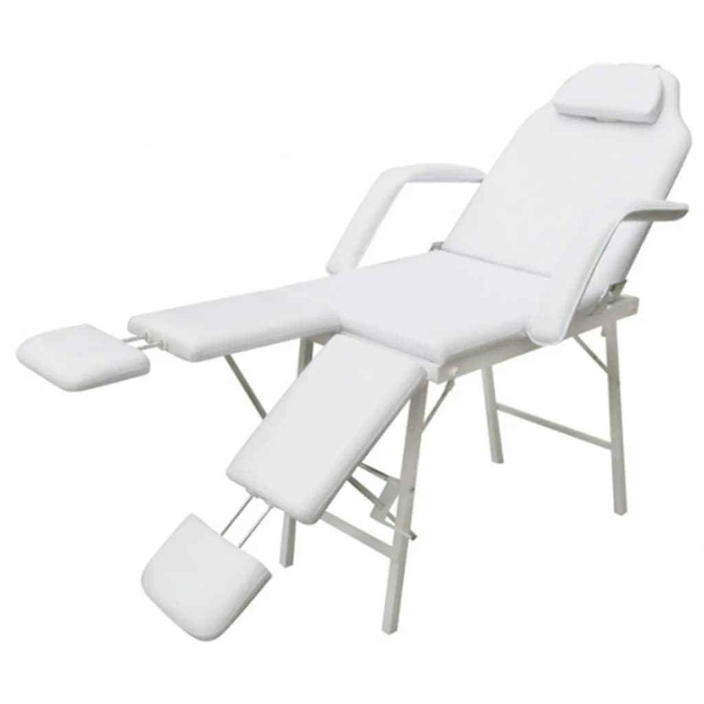 Καρέκλα Θεραπείας Ρυθμιζόμενη Πλάτη & Διπλό Υποπόδιο Λευκή