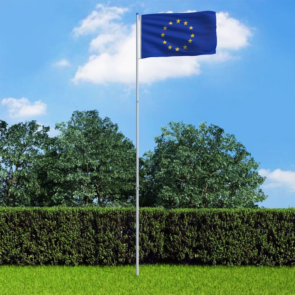 vidaXL Σημαία Ευρώπης 6 μ. με Ιστό Αλουμινίου