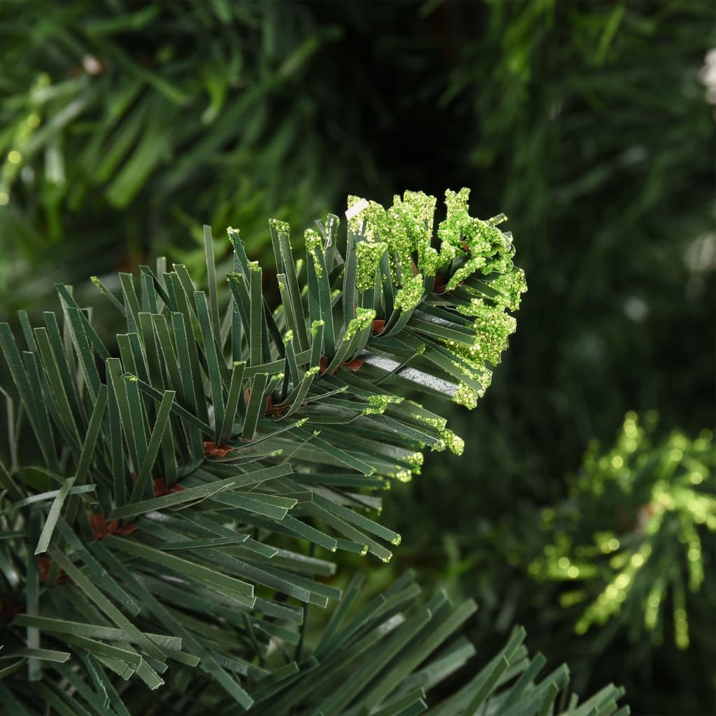 vidaXL Χριστ. Δέντρο Τεχνητό Προφωτισμένο Κουκουνάρια Πράσινο 210 εκ.