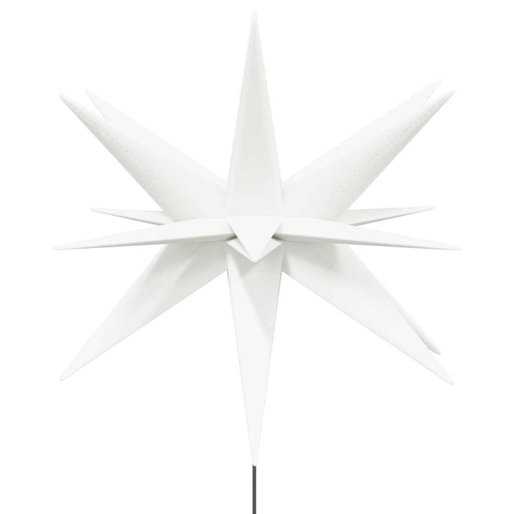 vidaXL Φωτιστικό Χριστ. με LED Αναδιπλούμενο Λευκό 57εκ Ακίδα Εδάφους