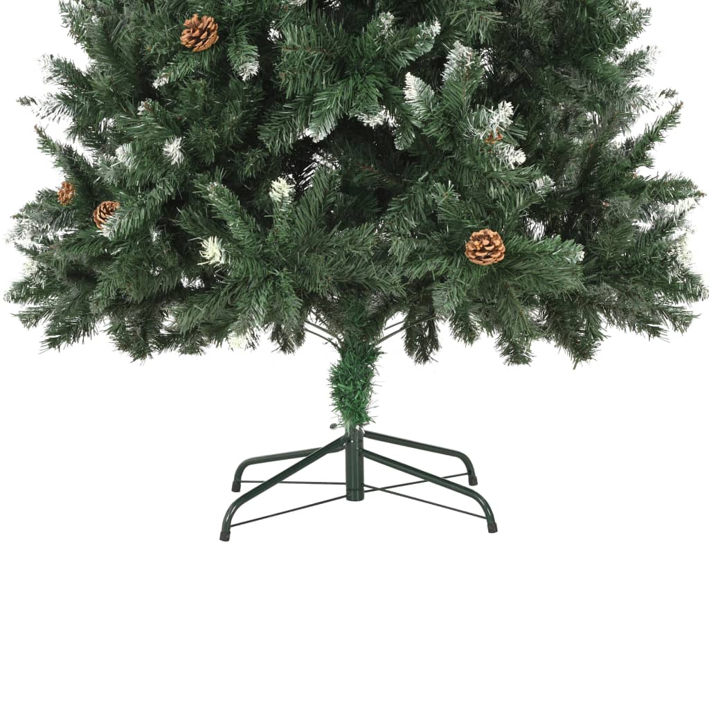 vidaXL Χριστουγεν Δέντρο Προφωτισμένο Τεχνητό με Μπάλες 210 εκ.