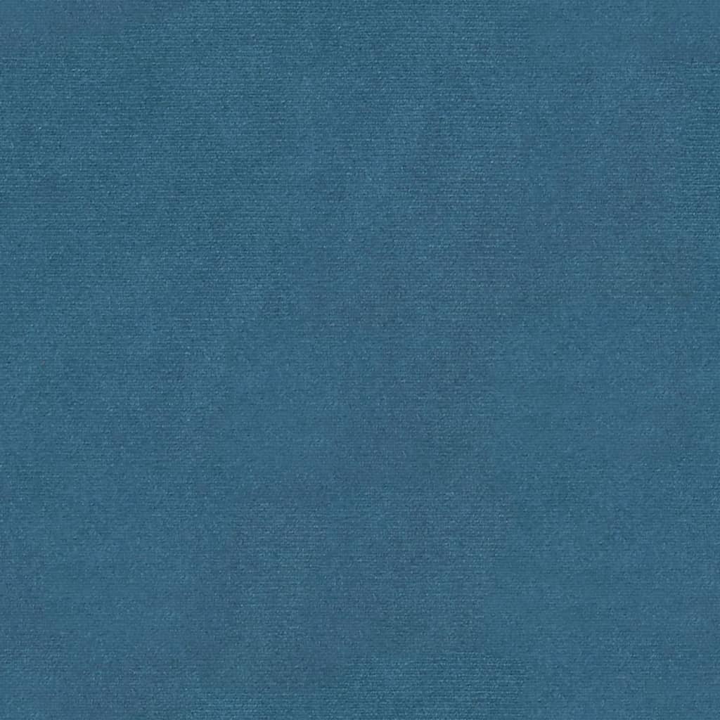 vidaXL Σκαμπό Αποθήκευσης Μπλε 110 x 45 x 49 εκ. Βελούδινο