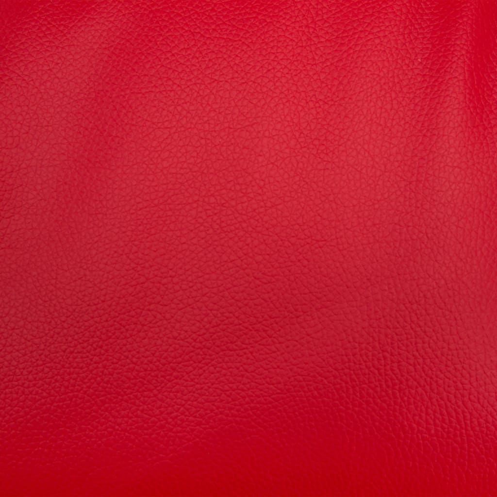 vidaXL Πολυθρόνα Ανακλινόμενη Κόκκινη από Συνθετικό Δέρμα με Υποπόδιο