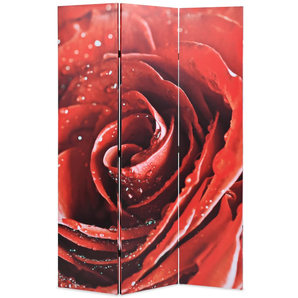 vidaXL Διαχωριστικό Δωματίου Τριαντάφυλλο Κόκκινο 120 x 170 εκ.