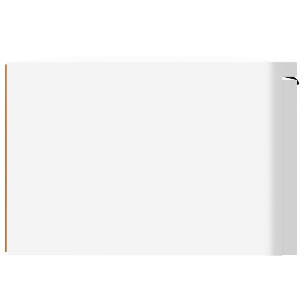 vidaXL Ντουλάπια Τοίχου 2 τεμ. Γυαλιστ. Λευκό 68x30x20 εκ. Επεξ. Ξύλο