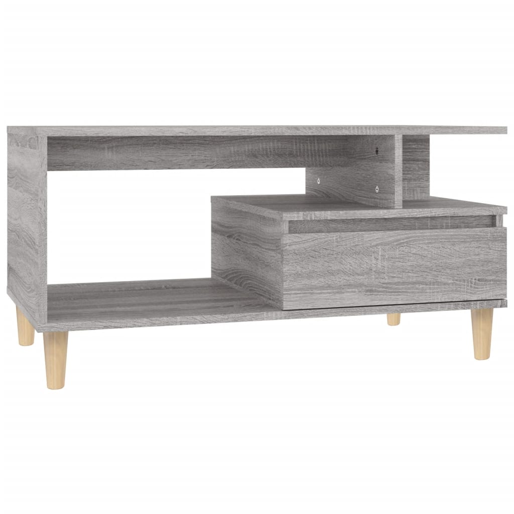 vidaXL Τραπεζάκι Σαλονιού Γκρι Sonoma 90x49x45 εκ.Επεξεργασμένο Ξύλο