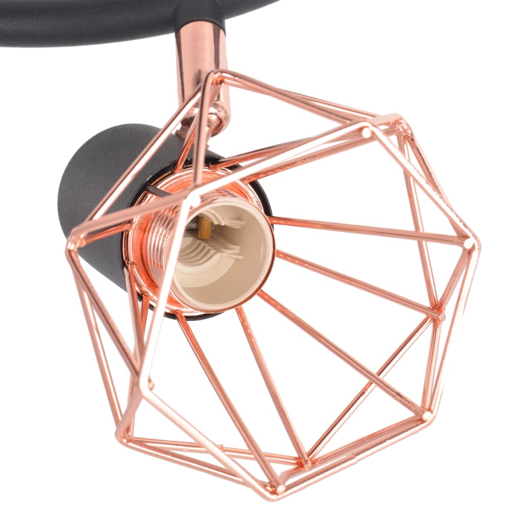 vidaXL Φωτιστικό Σποτ Ράγα με 3 Λαμπτήρες LED Filament 12 W
