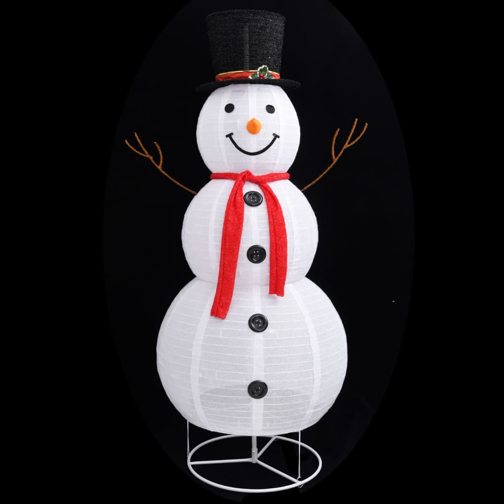 Πιγκουίνος Χριστουγ. Φιγούρα Χιονάνθρωπος LED 180 εκ. Πολυτελές Ύφασμα