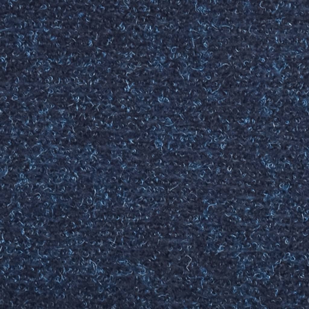 vidaXL Πατάκια Σκάλας Αυτοκόλ. 5 τεμ Ν. Μπλε 56x17x3 εκ. Βελονιασμένα
