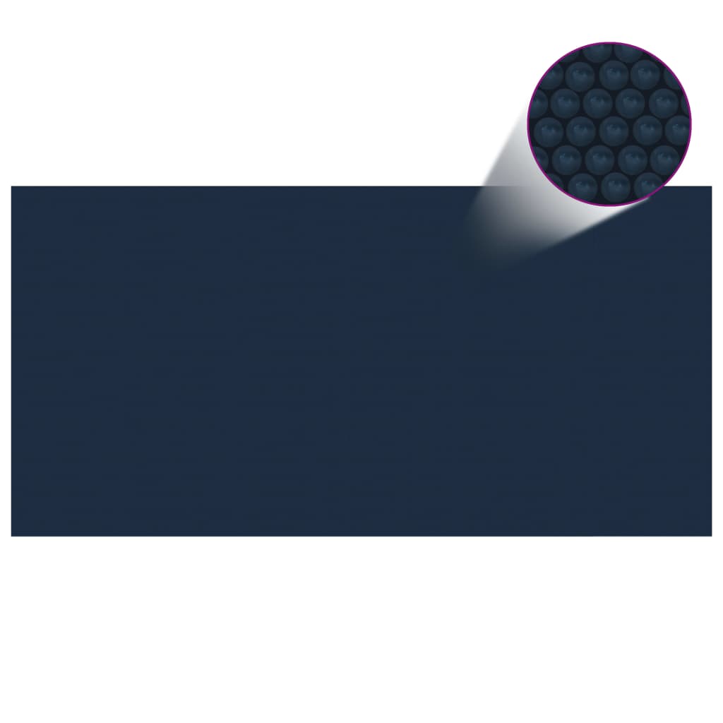 vidaXL Κάλυμμα Πισίνας Ηλιακό Μαύρο/Μπλε 1200x600 εκ. Πολυαιθυλένιο
