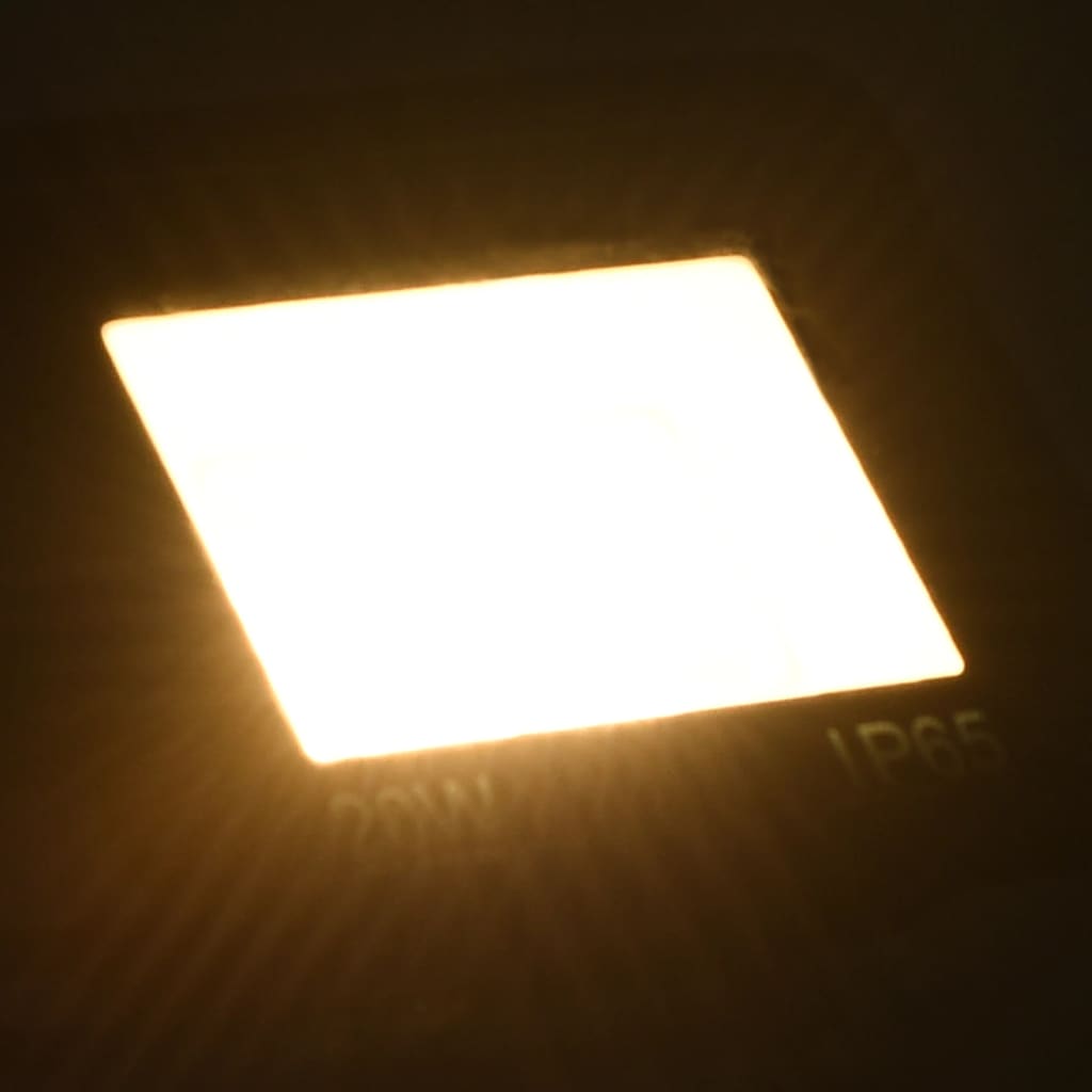 vidaXL Προβολέας LED Θερμό Λευκό 20 W