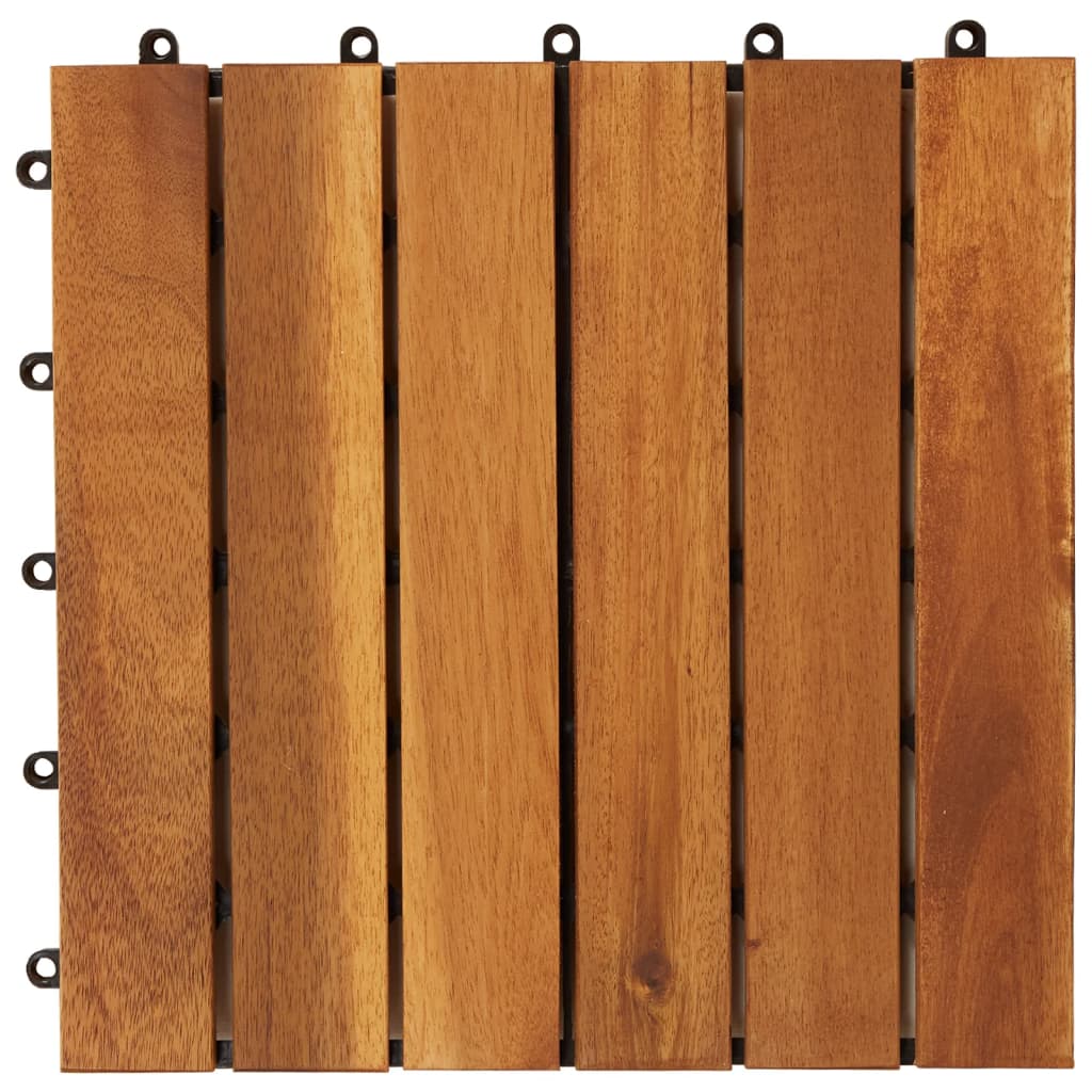 Πλακάκια Deck Κάθετο Σχέδιο Σετ 20 τεμ. 30 x 30 εκ. από Ξύλο Ακακίας