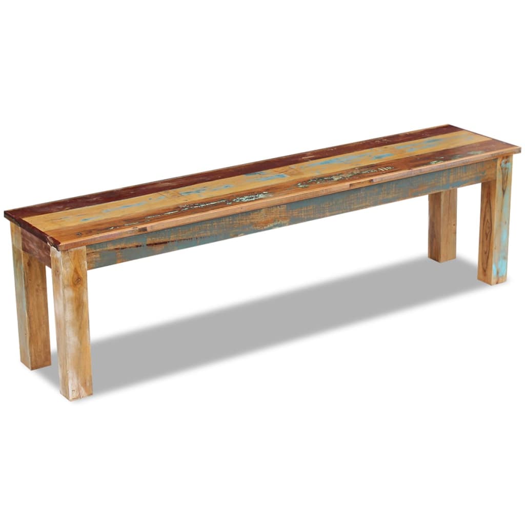 vidaXL Πάγκος 160 x 35 x 46 εκ. από Μασίφ Ανακυκλωμένο Ξύλο