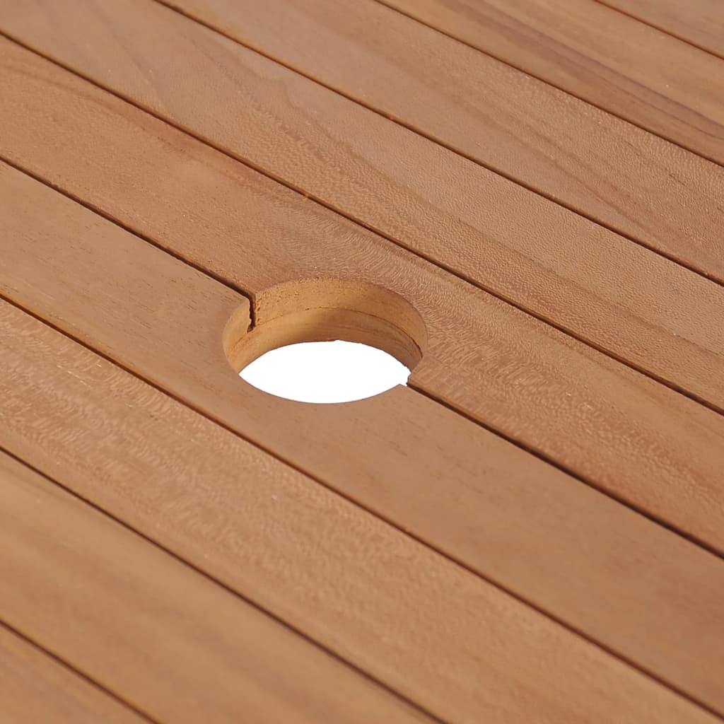 vidaXL Έπιπλο Μπάνιου 74x45x75 εκ. από Μασίφ Ξύλο Teak με 2 Καλάθια