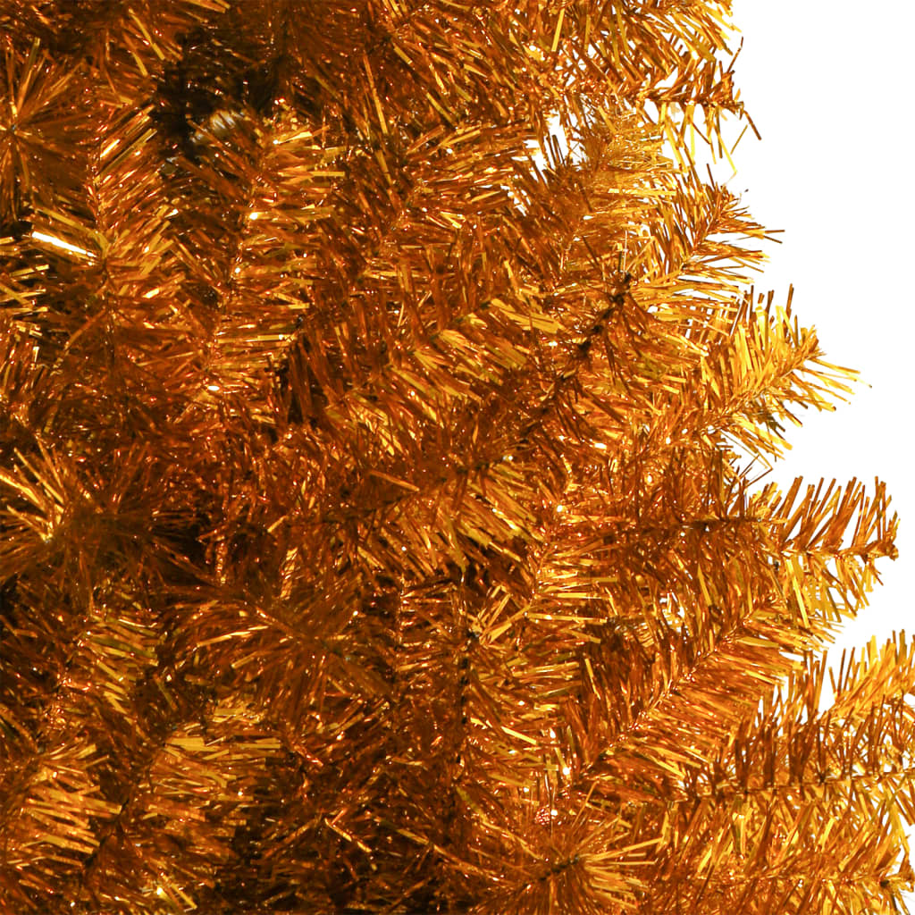 vidaXL Χριστουγεννιάτικο Δέντρο Τεχνητό με Βάση Χρυσό 120 εκ. PET