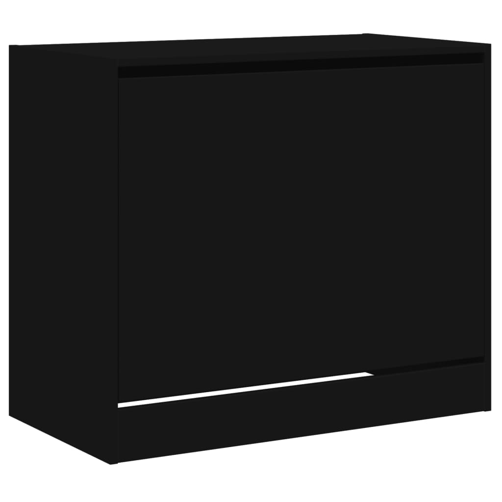 vidaXL Παπουτσοθήκη Μαύρη 80x42x69 εκ. από Επεξεργασμένο Ξύλο