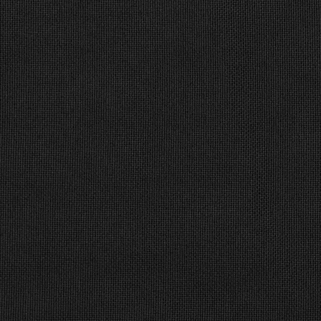 vidaXL Κουρτίνες Συσκότ. με Γάντζους/'Οψη Λινού 2 τεμ Μαύρο 140x175 εκ