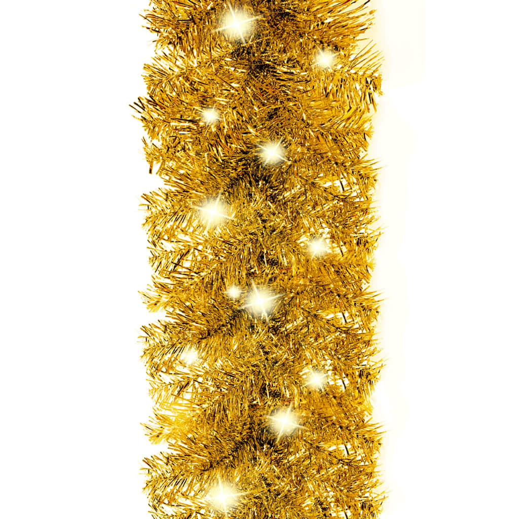 vidaXL Γιρλάντα Χριστουγεννιάτικη με Λαμπάκια LED Χρυσή 5 μ.