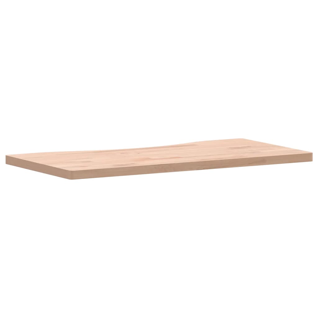 vidaXL Επιφάνεια Εργασίας 80x(36-40)x2,5 εκ. από Μασίφ Ξύλο Οξιάς