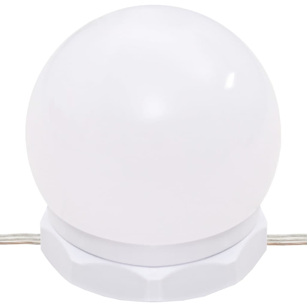 vidaXL Έπιπλο Καθρέπτη με LED Καπνιστή Δρυς 60x31,5x62 εκ.